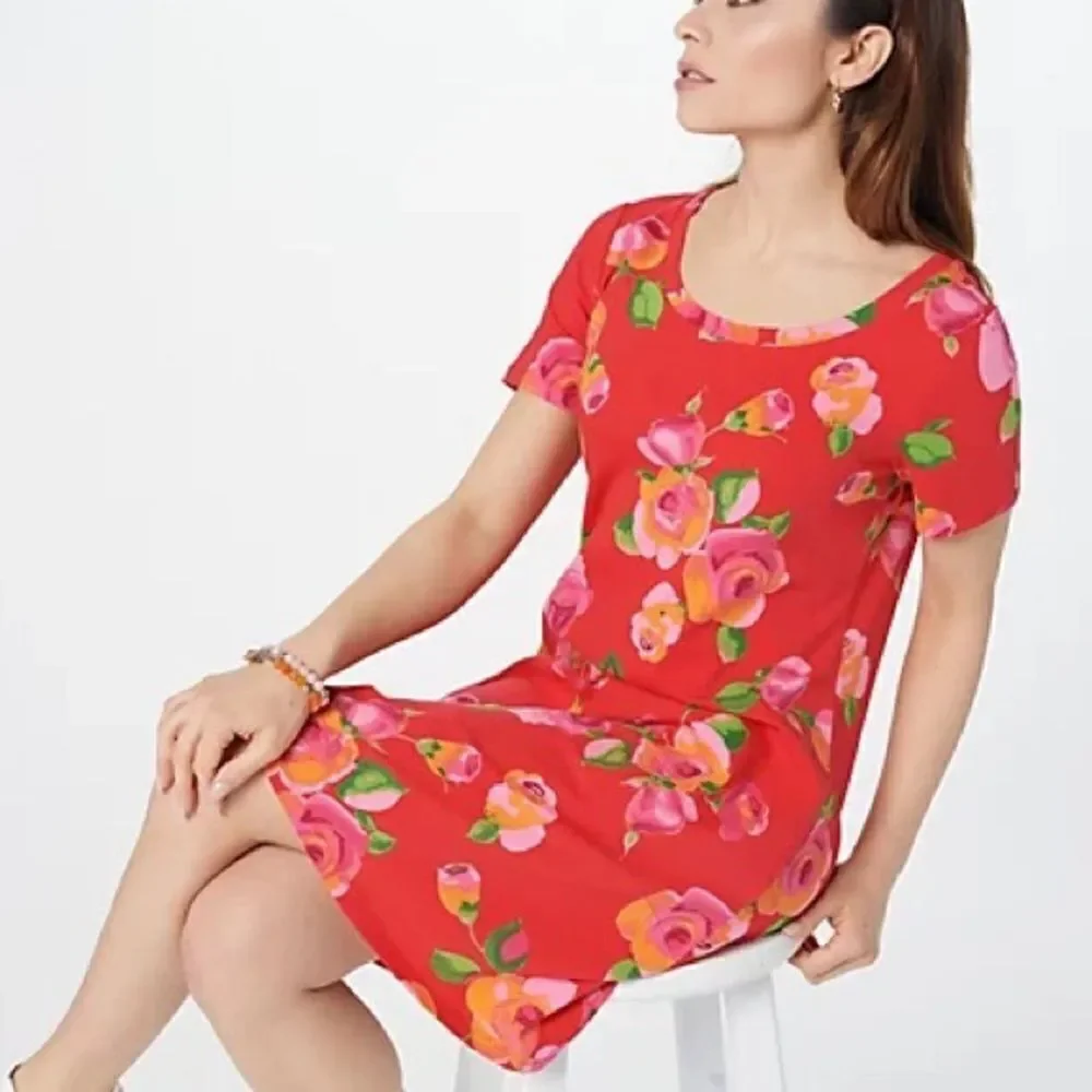 Isaac Mizrahi Live! Short-Sleeve Swing Dress